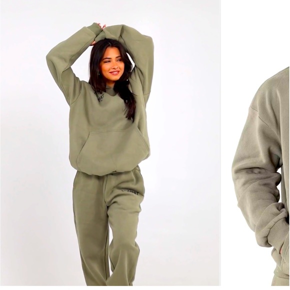 Comfrt Coordinate Hoodie and Sweatpants set in color Moss - Picture 2 of 2